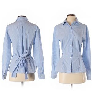 H&M Button Down Tie Back Blouse